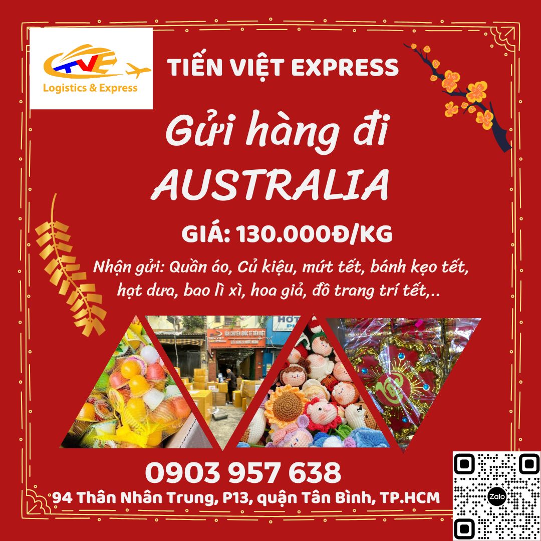 Gửi hàng đi Úc - Tiến Việt Express
